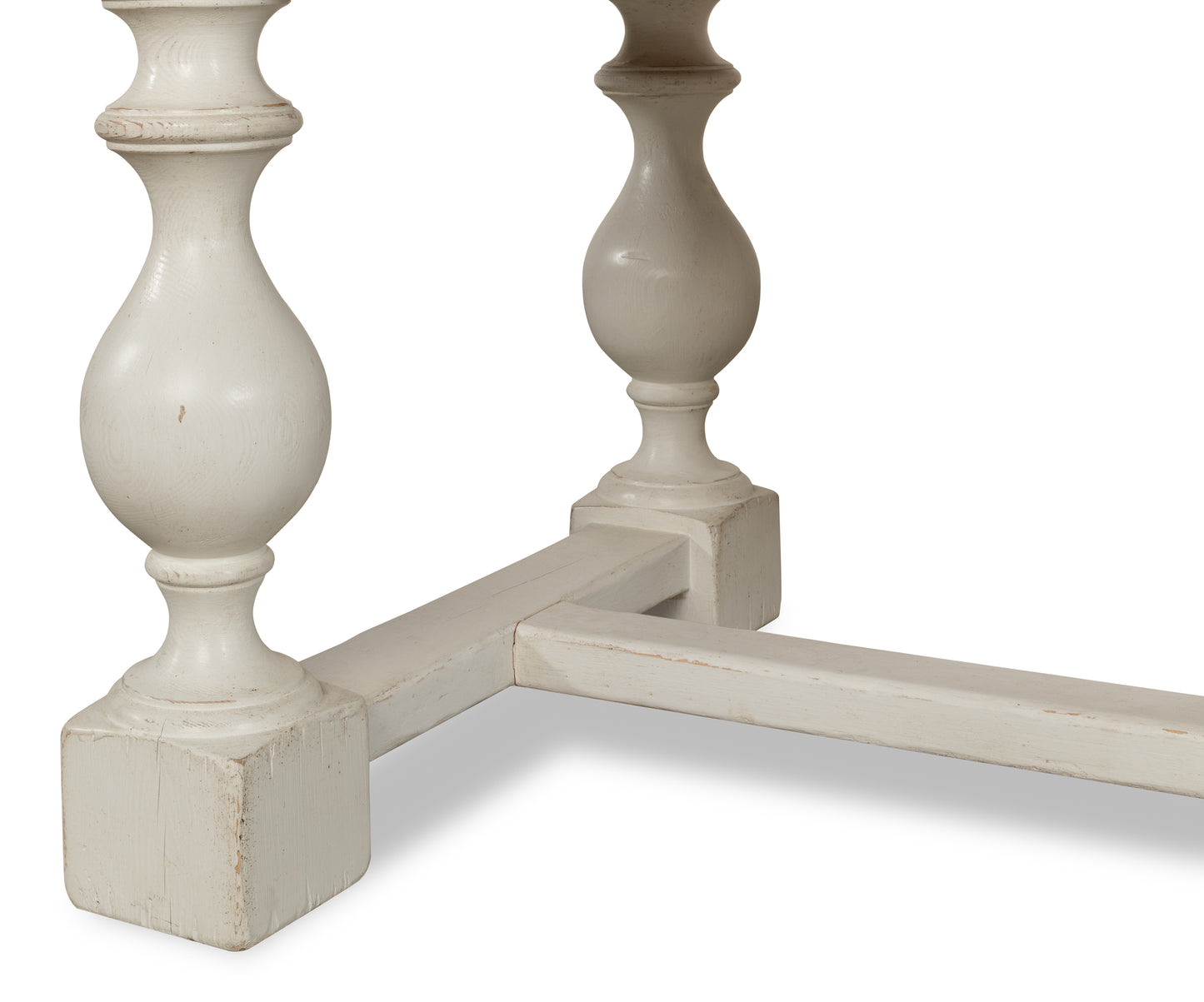 Sarreid - Owen Dining Table  Antique White - White - Transitional