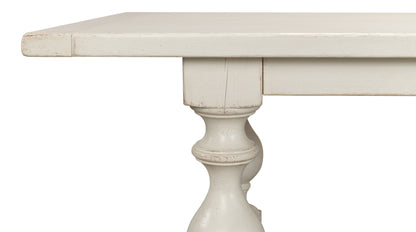 Sarreid - Owen Dining Table  Antique White - White - Transitional