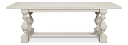 Sarreid - Owen Dining Table  Antique White - White - Transitional