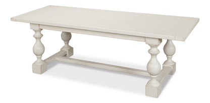 Sarreid - Owen Dining Table  Antique White - White - Transitional