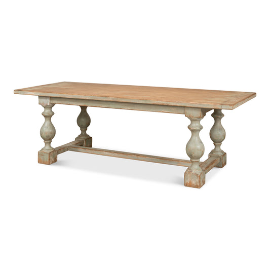 Sarreid - Owen Dining Table  Sage - Green - Transitional