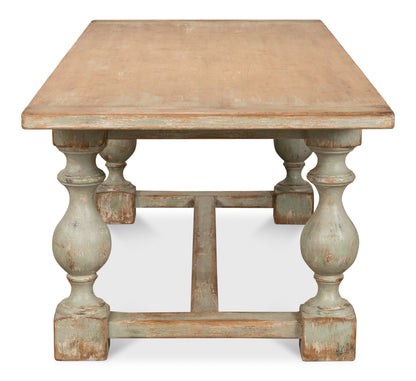 Sarreid - Owen Dining Table  Sage - Green - Transitional