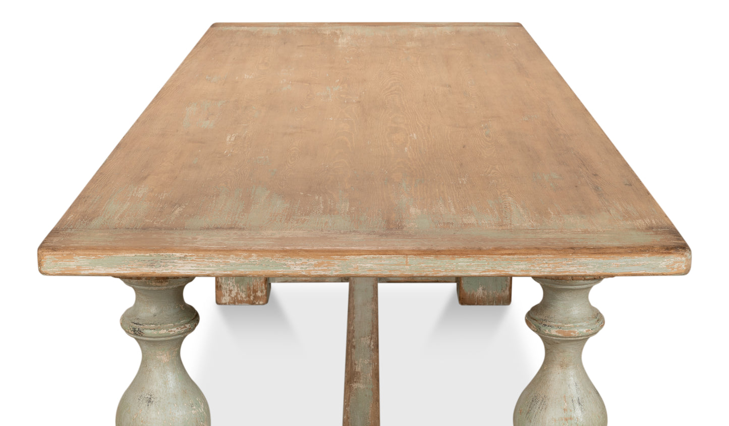 Sarreid - Owen Dining Table  Sage - Green - Transitional