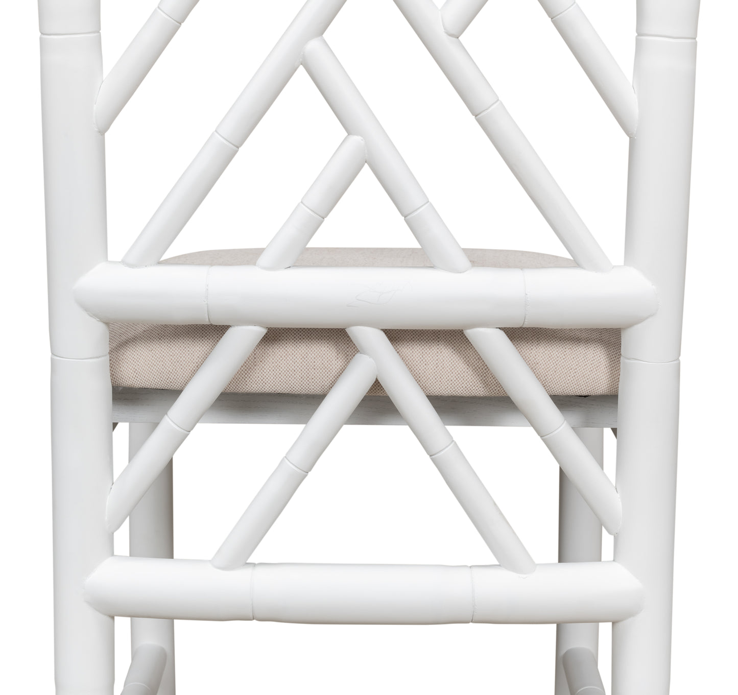 Sarreid - Brighton Bamboo Side Chair  White - White - Traditional - set of 2