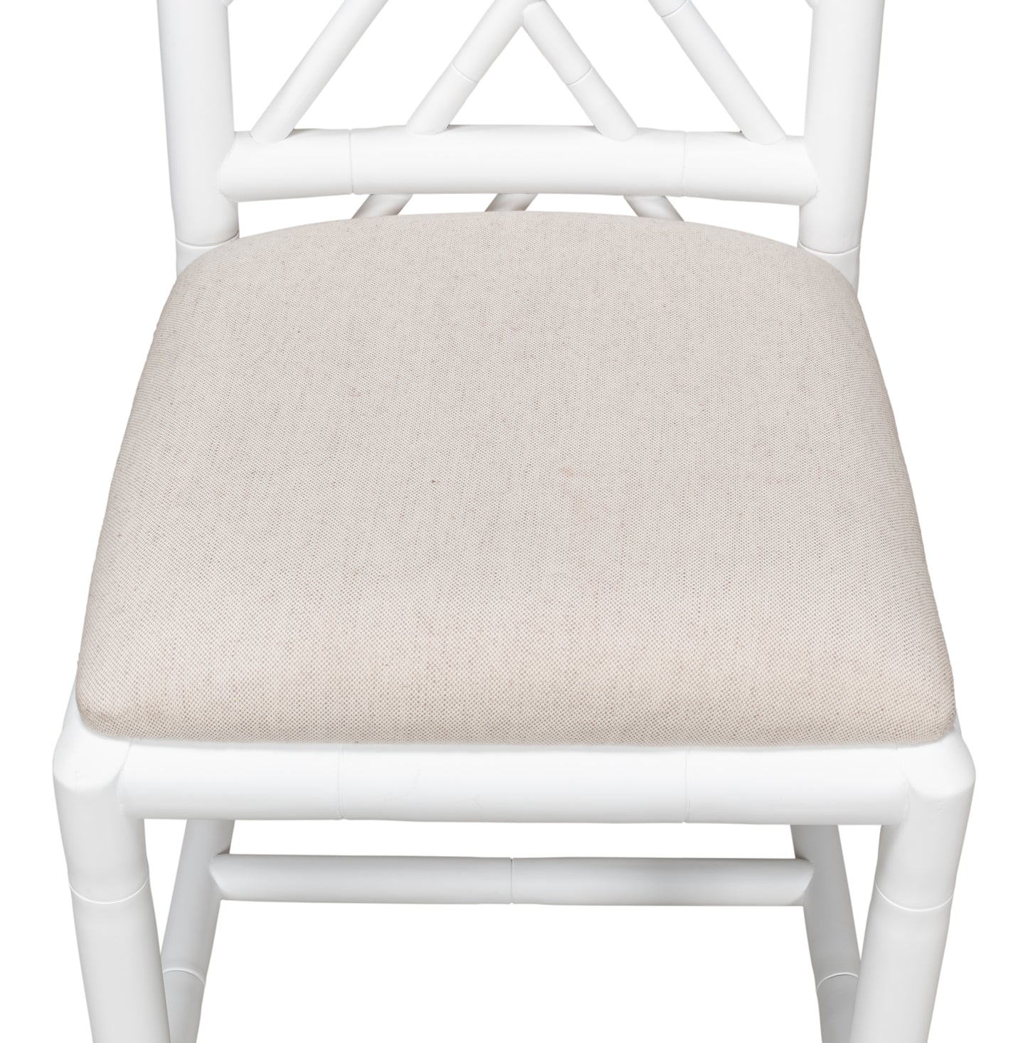Sarreid - Brighton Bamboo Side Chair  White - White - Traditional - set of 2