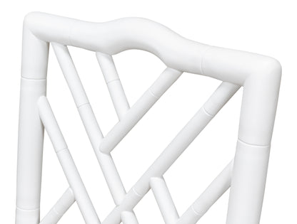 Sarreid - Brighton Bamboo Side Chair  White - White - Traditional - set of 2