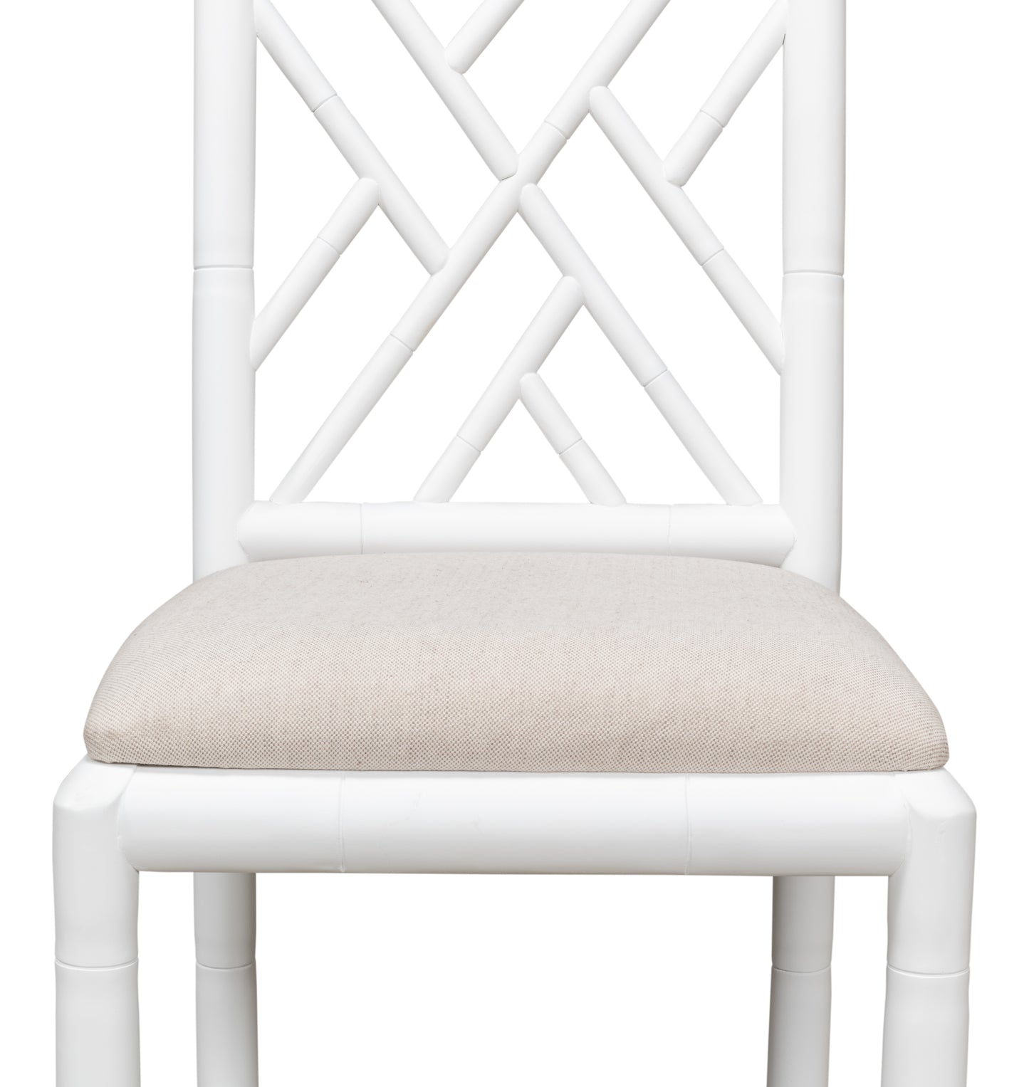 Sarreid - Brighton Bamboo Side Chair  White - White - Traditional - set of 2