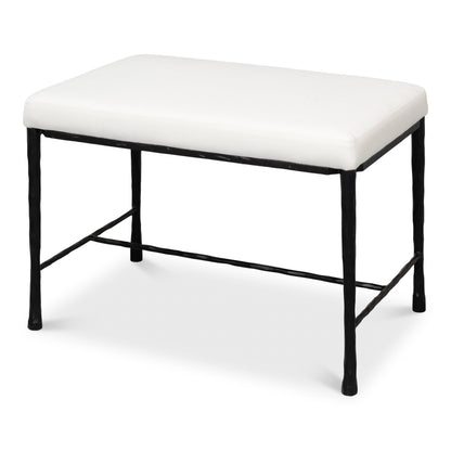 Sarreid - Kings Road Bench - White - Transitional