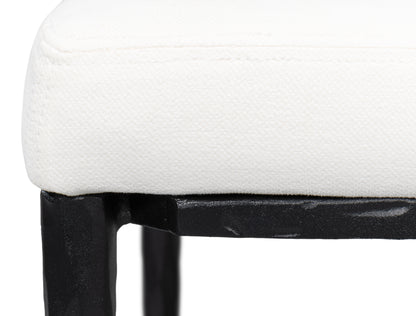 Sarreid - Kings Road Bench - White - Transitional