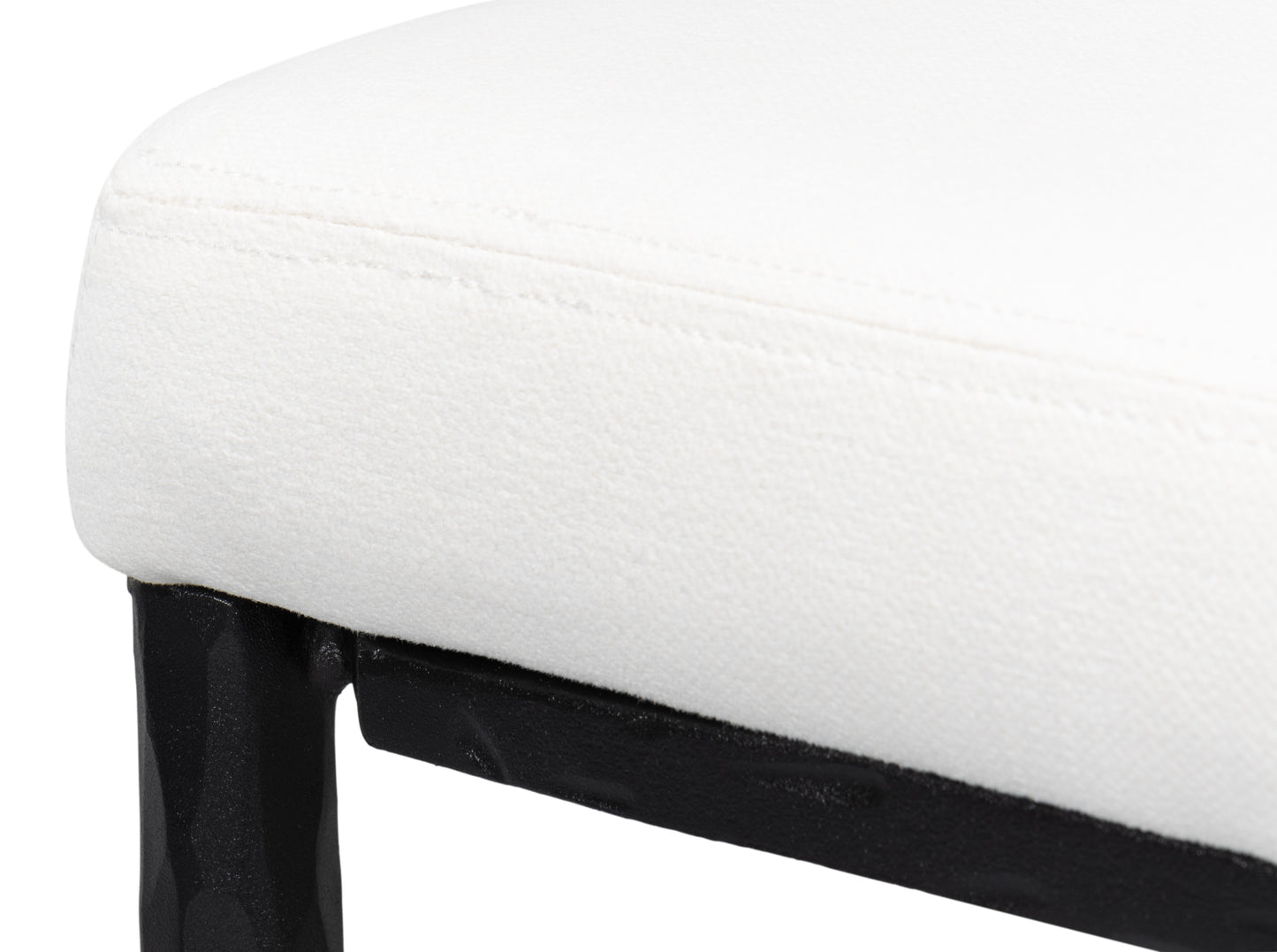 Sarreid - Kings Road Bench - White - Transitional