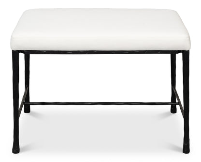 Sarreid - Kings Road Bench - White - Transitional