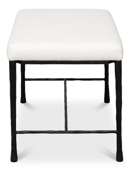 Sarreid - Kings Road Bench - White - Transitional