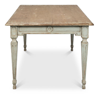 Sarreid - Elise Dining Table  Sage - Green - Transitional