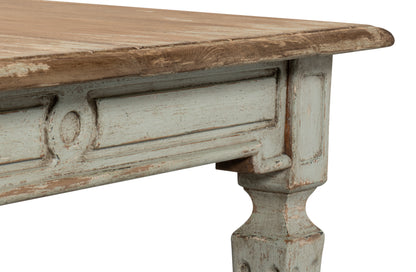 Sarreid - Elise Dining Table  Sage - Green - Transitional