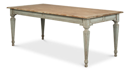 Sarreid - Elise Dining Table  Sage - Green - Transitional