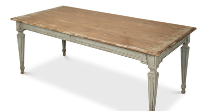Sarreid - Elise Dining Table  Sage - Green - Transitional
