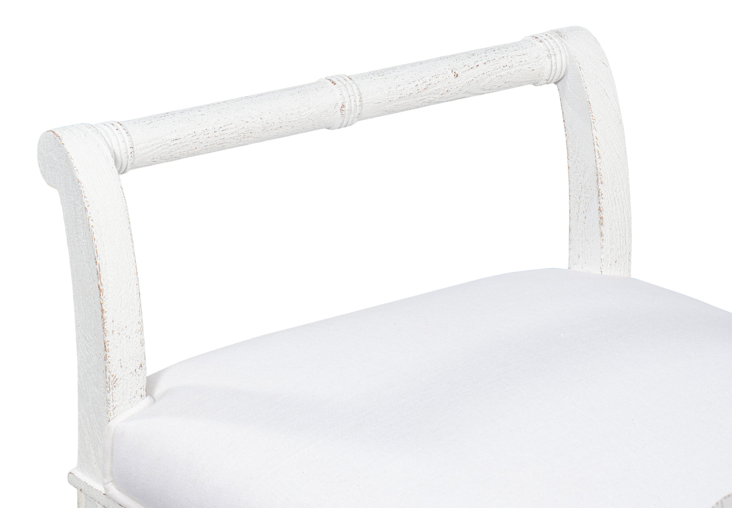 Sarreid - Gale Bungalow Bench - White - Transitional