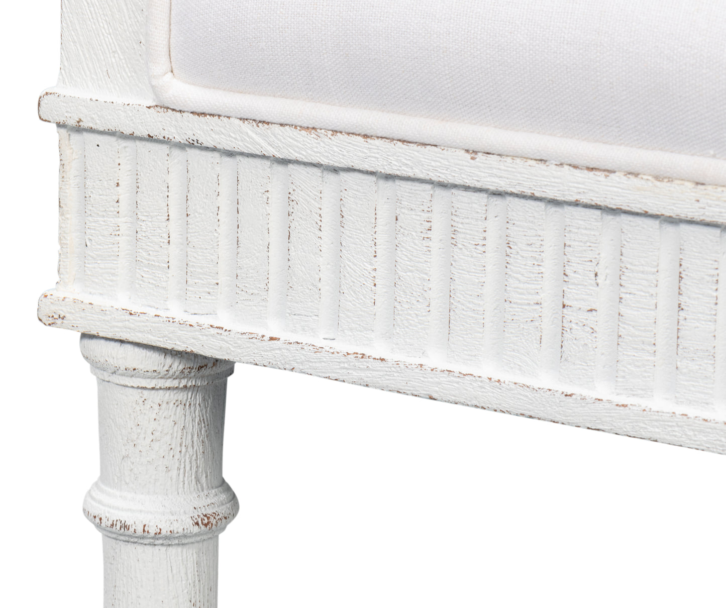 Sarreid - Gale Bungalow Bench - White - Transitional