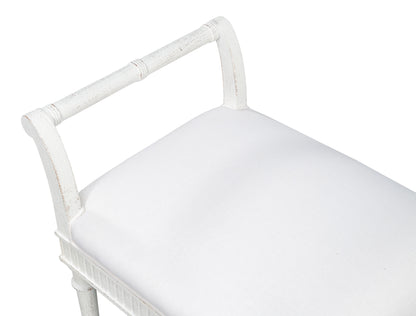 Sarreid - Gale Bungalow Bench - White - Transitional