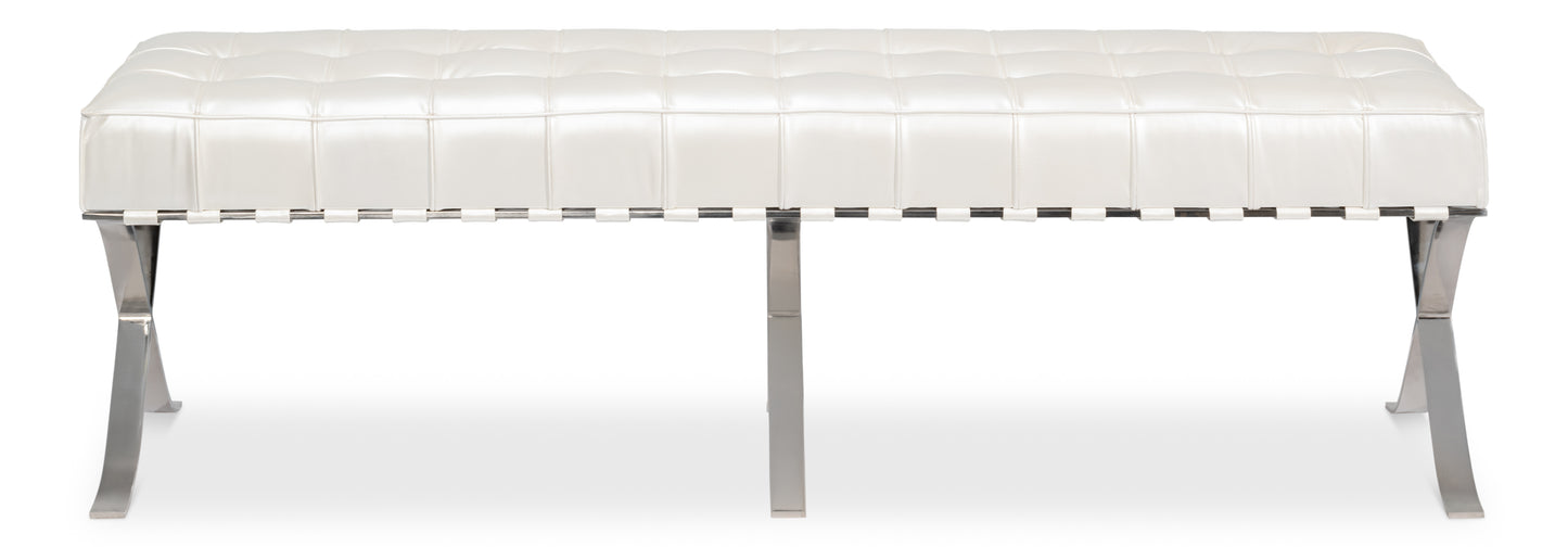 Sarreid - Catalunya Long Bench - White - Contemporary