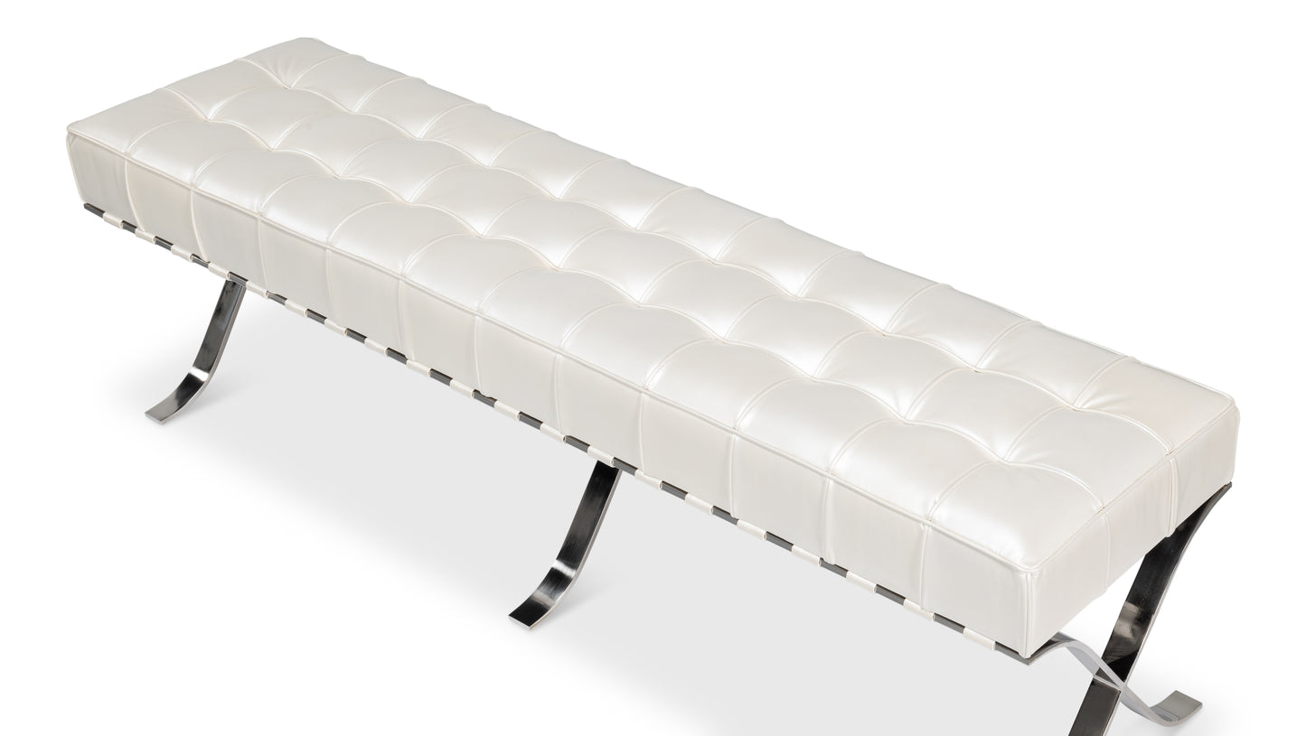 Sarreid - Catalunya Long Bench - White - Contemporary