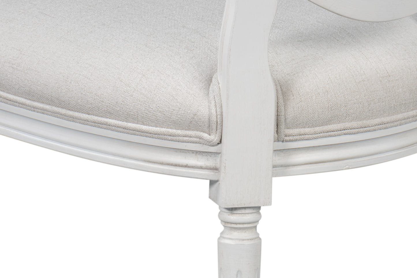 Sarreid - Oval Side Chair - White - Traditional - set of 2