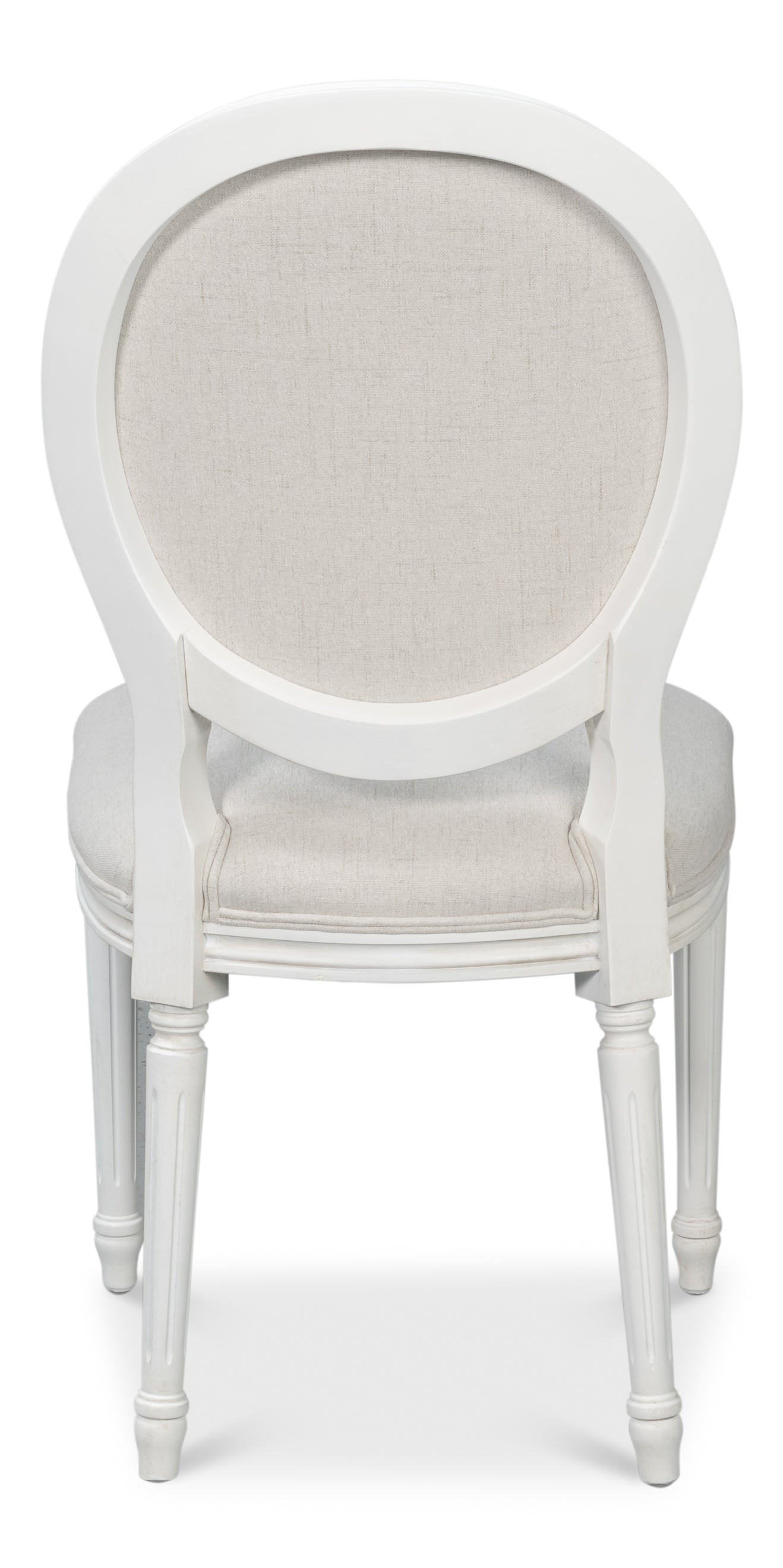 Sarreid - Oval Side Chair - White - Traditional - set of 2