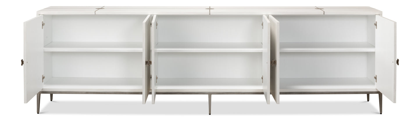 Sarreid - Barton Cabinet  Working White - White - Transitional