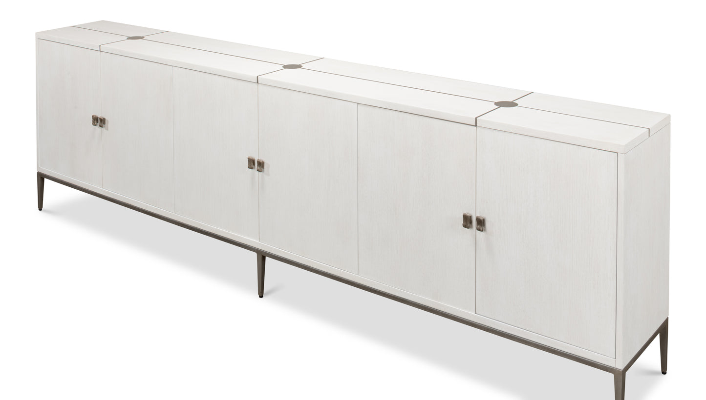 Sarreid - Barton Cabinet  Working White - White - Transitional