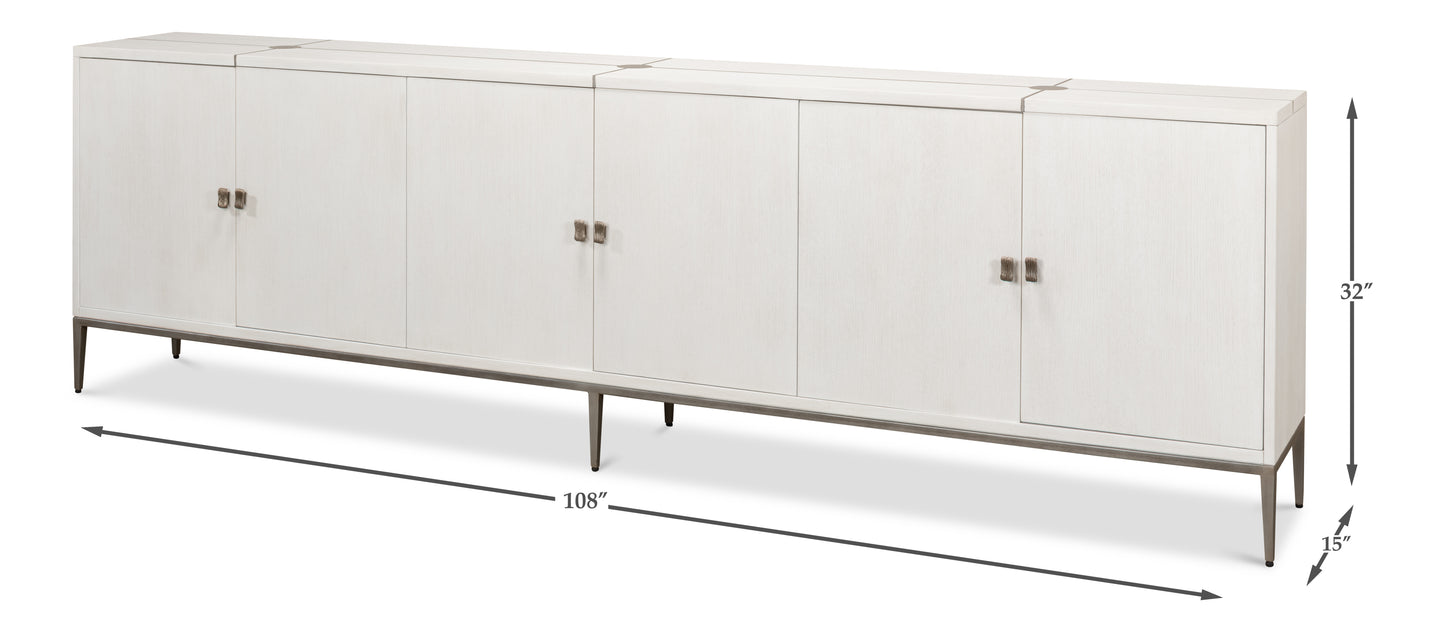 Sarreid - Barton Cabinet  Working White - White - Transitional