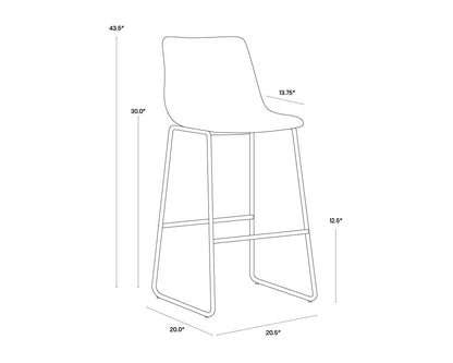 Sunpan Cal Barstool - Set Of 2