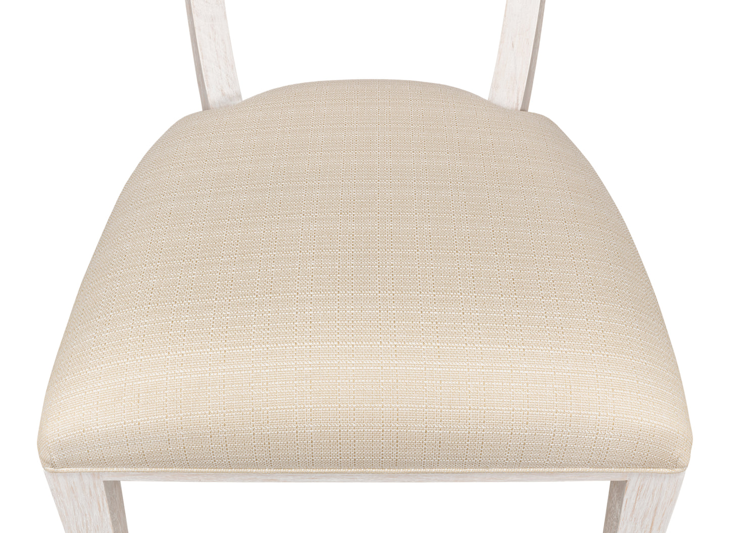 Sarreid - Elegant Dining Side Chair Whitewash Wht - White - Transitional - set of 2