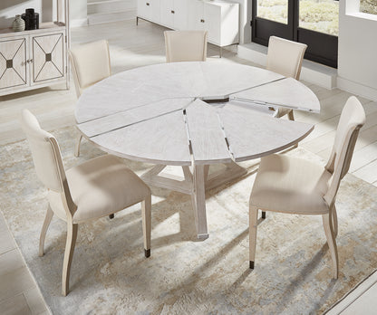 Sarreid - Elegant Dining Side Chair Whitewash Wht - White - Transitional - set of 2