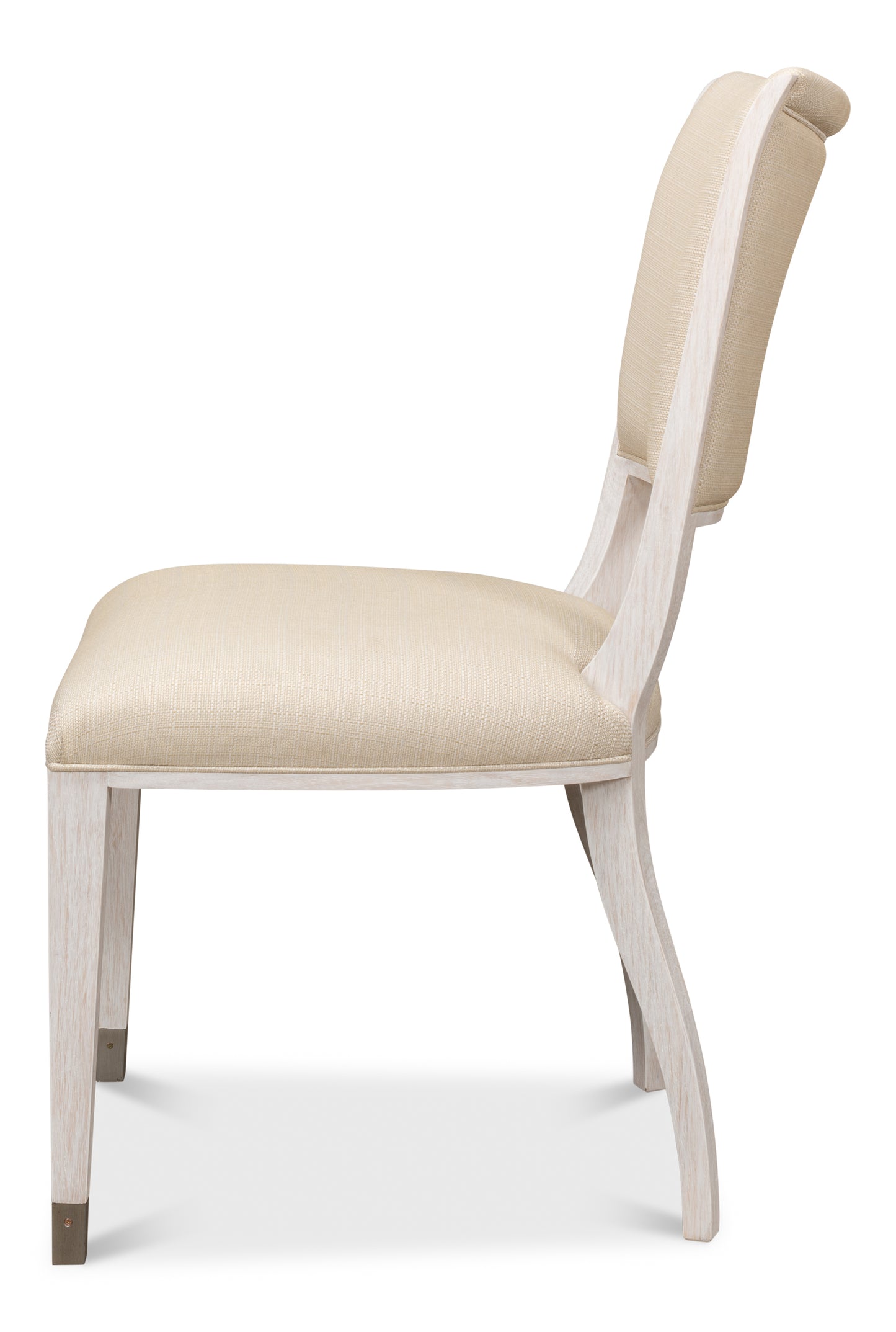 Sarreid - Elegant Dining Side Chair Whitewash Wht - White - Transitional - set of 2