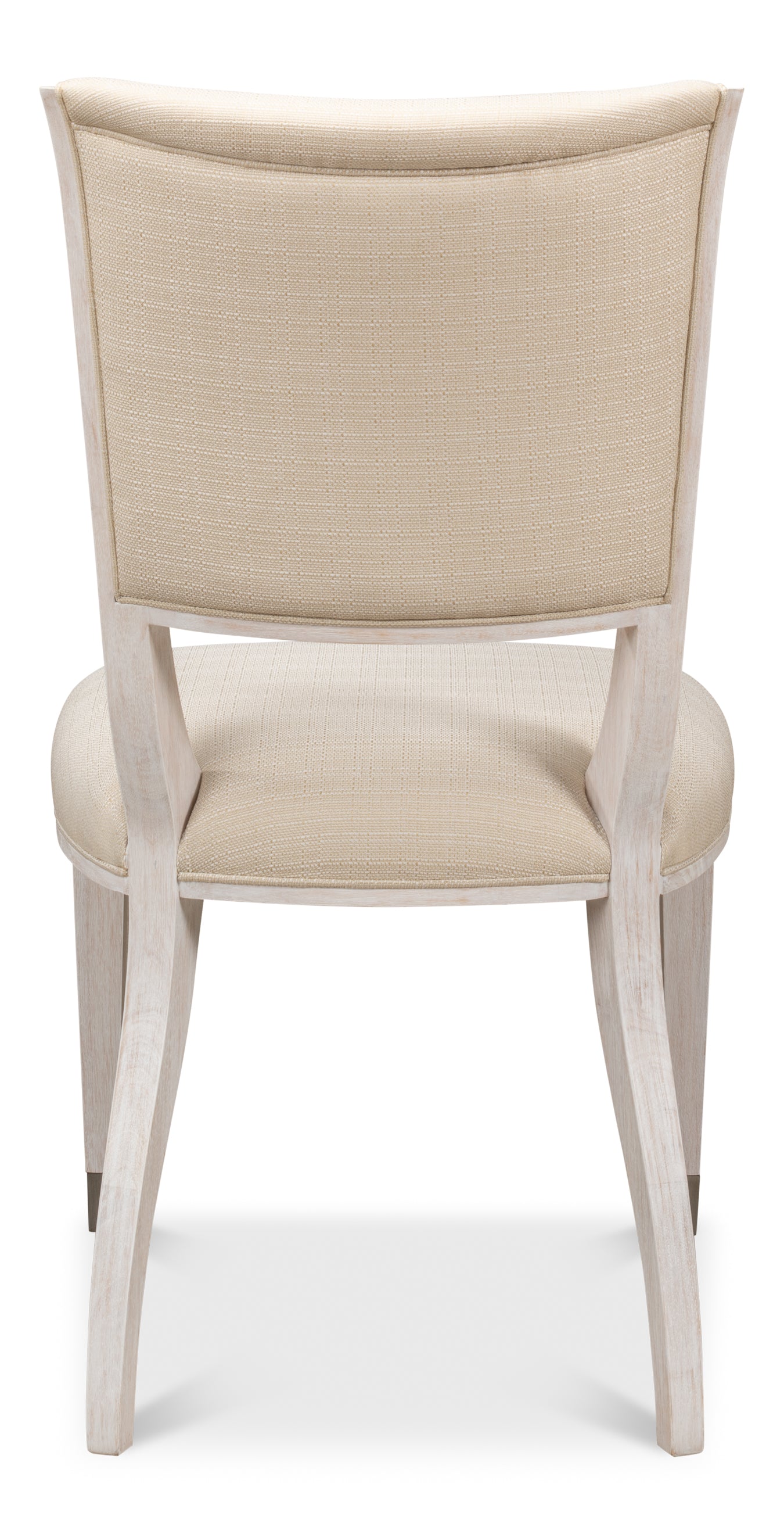 Sarreid - Elegant Dining Side Chair Whitewash Wht - White - Transitional - set of 2