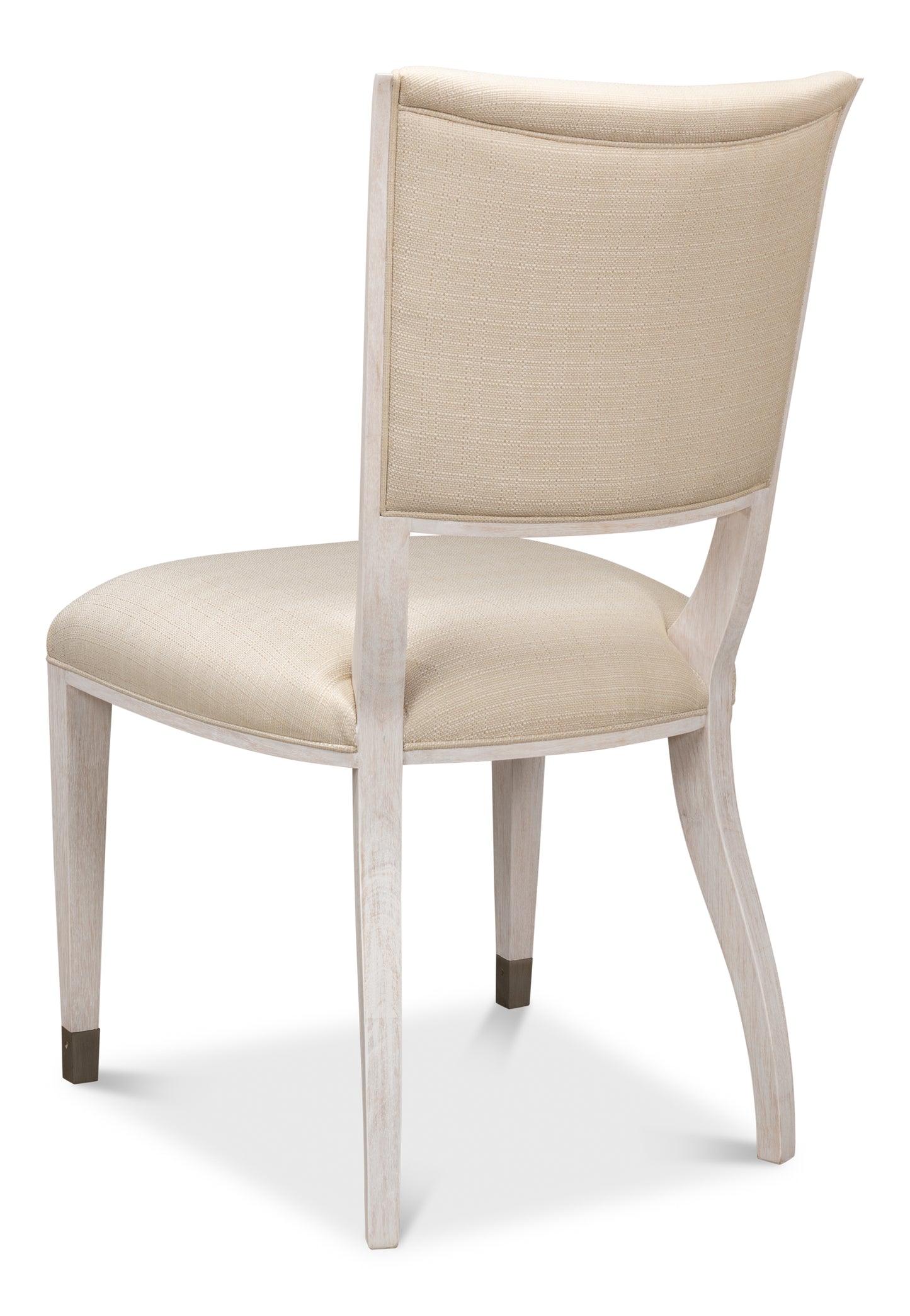 Sarreid - Elegant Dining Side Chair Whitewash Wht - White - Transitional - set of 2