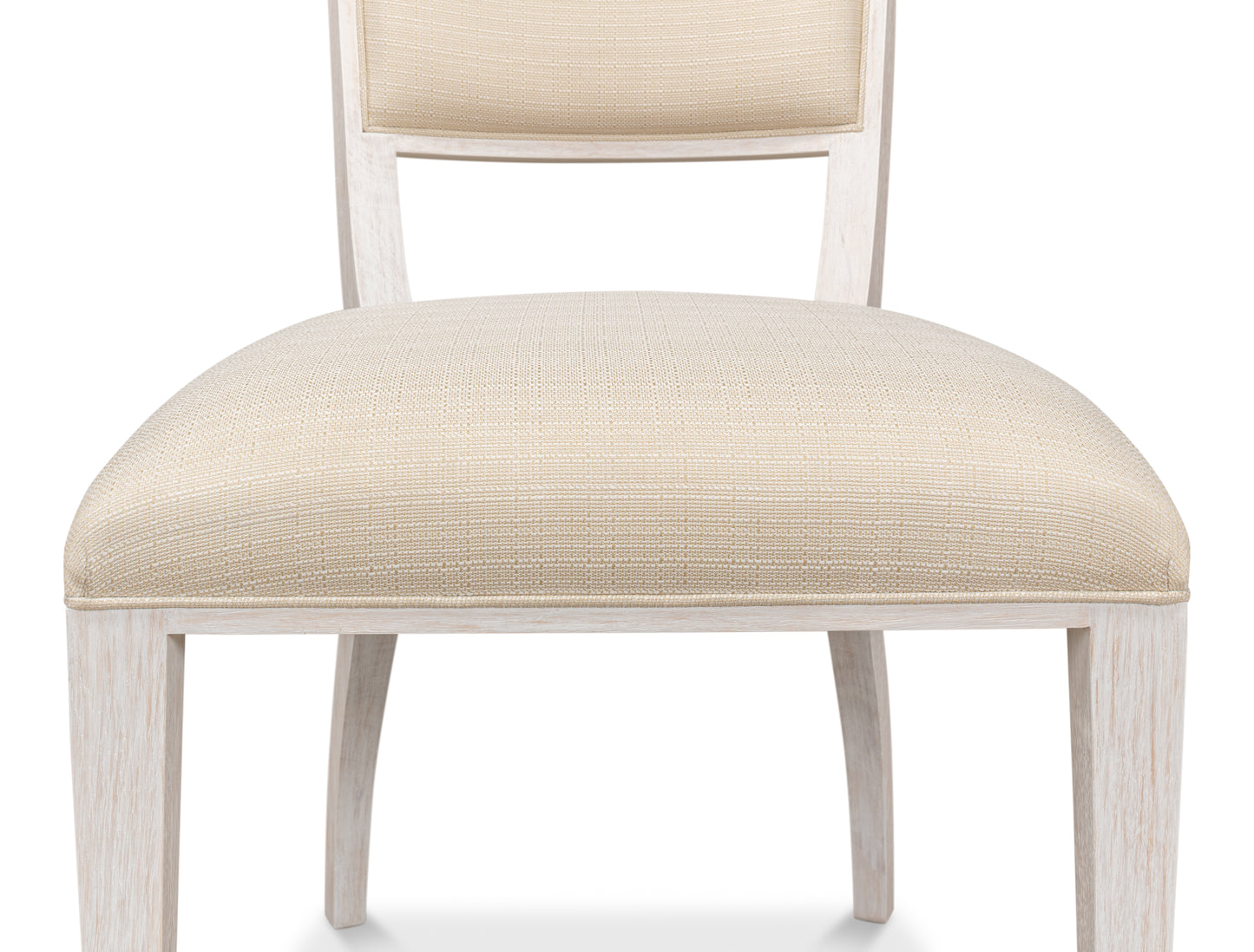 Sarreid - Elegant Dining Side Chair Whitewash Wht - White - Transitional - set of 2