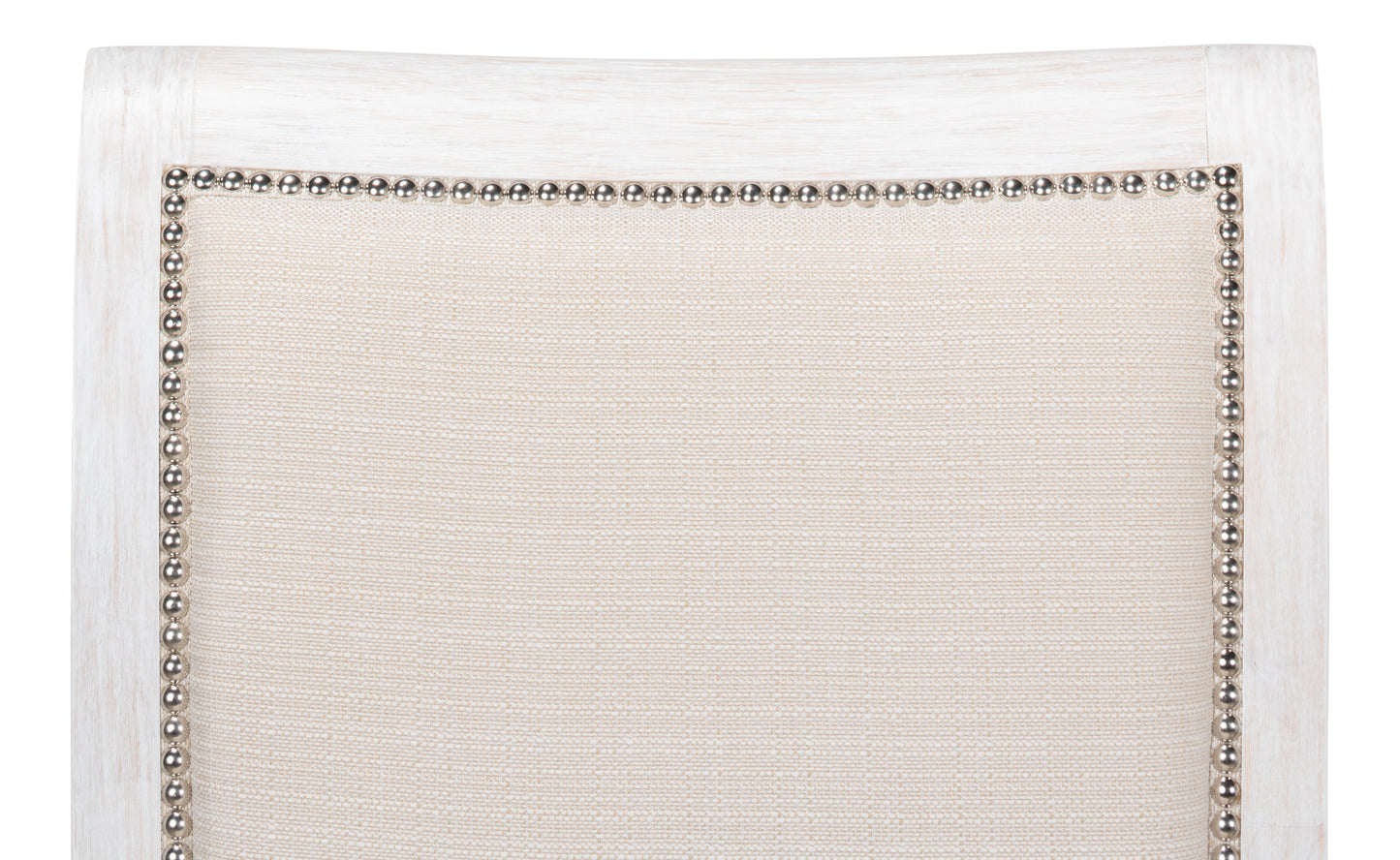 Sarreid - Scroll Back Dining Sd/Chr Whitewash Wht - White - Transitional - set of 2