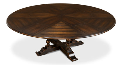 Sarreid - Walnut Jupe Dining Table  Ex-Large Ebony - Black - Traditional