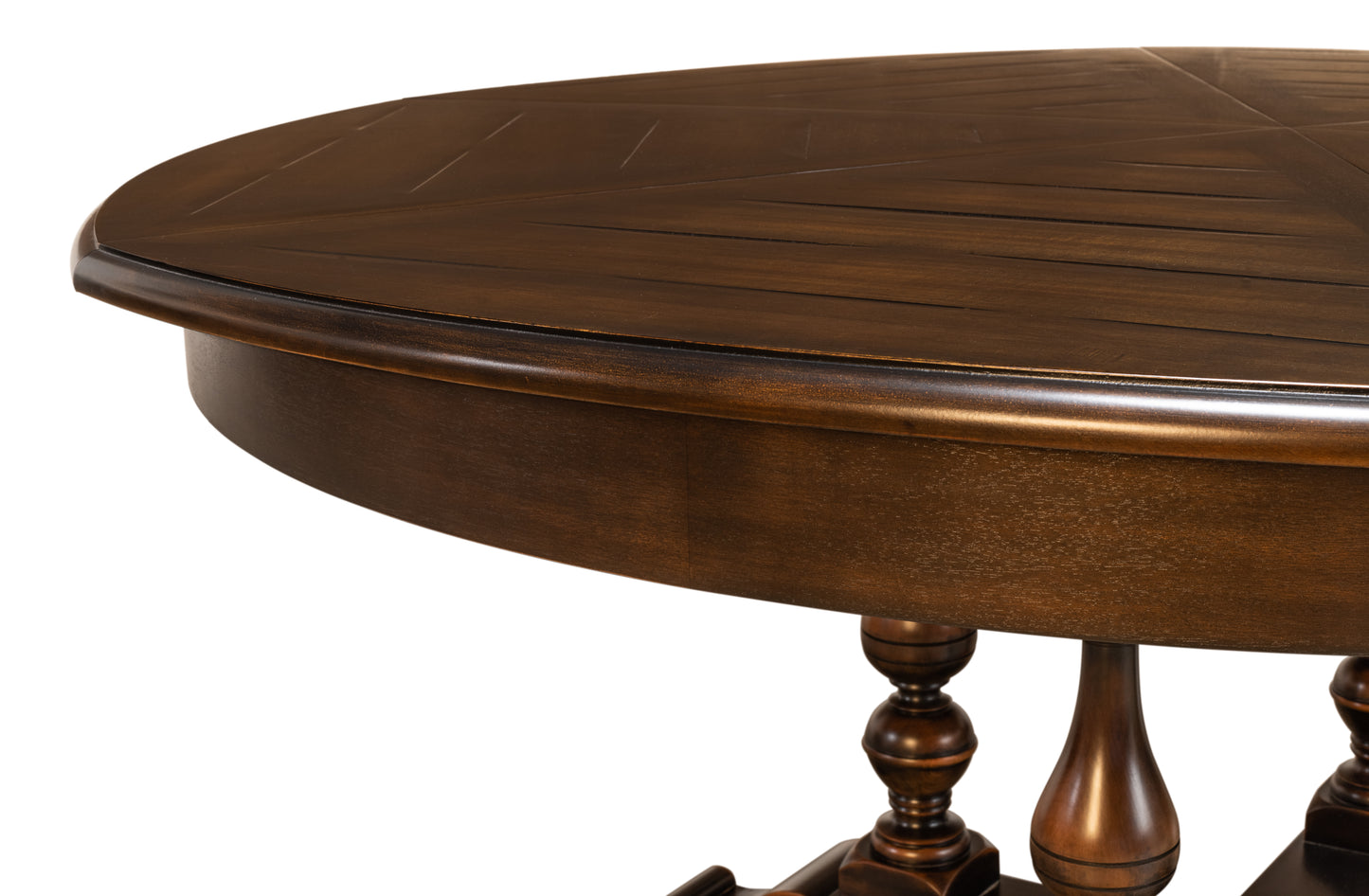 Sarreid - Walnut Jupe Dining Table  Ex-Large Ebony - Black - Traditional