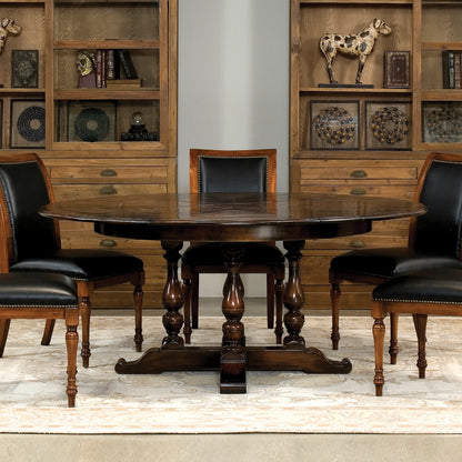 Sarreid - Walnut Jupe Dining Table  Ex-Large Ebony - Black - Traditional