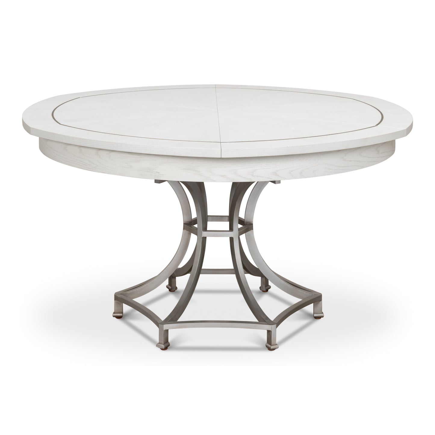 Sarreid - Sunset Jupe Dining Tbl Med Working White - White - Transitional
