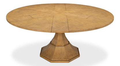 Sarreid - Giselle Jupe Dining Tbl Lg Heather Grey - Grey - Transitional