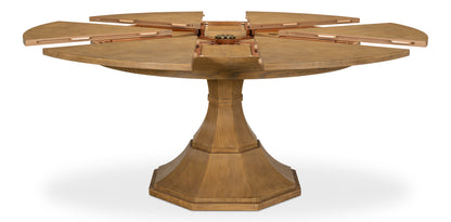 Sarreid - Giselle Jupe Dining Tbl Lg Heather Grey - Grey - Transitional