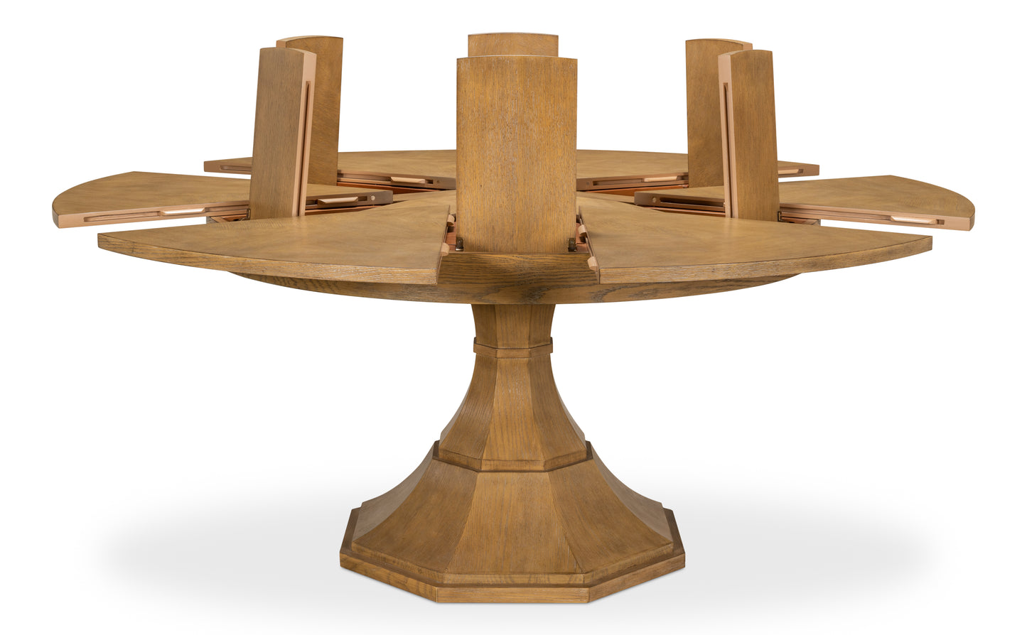 Sarreid - Giselle Jupe Dining Tbl Lg Heather Grey - Grey - Transitional