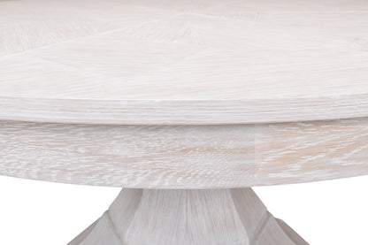 Sarreid - Giselle Jupe Dining Tbl Lg Whitewash Wht - White - Transitional