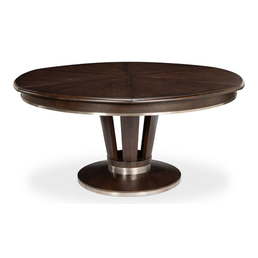 Sarreid - Soho Jupe Dining Table  Lg  Burnt Brown - Brown - Contemporary