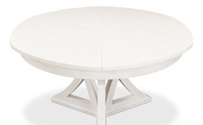 Sarreid - Casual Jupe Dining Table  Working Wht Md - White - Transitional