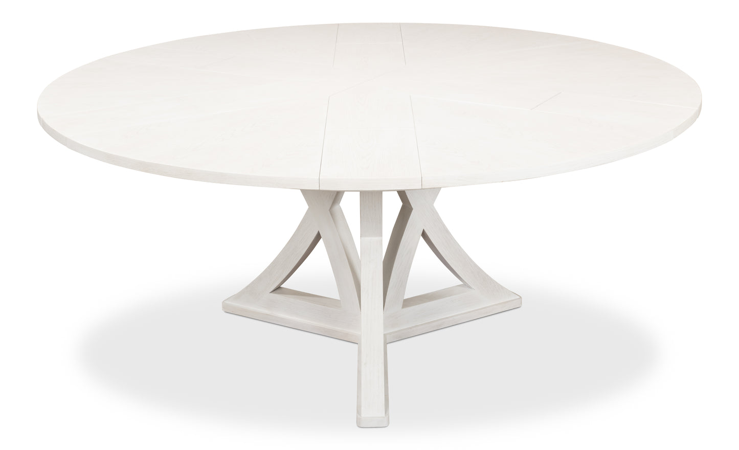 Sarreid - Casual Jupe Dining Table  Working Wht Md - White - Transitional