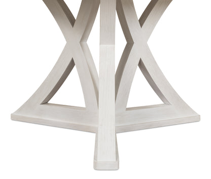 Sarreid - Casual Jupe Dining Table  Working Wht Md - White - Transitional